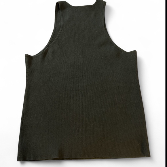 Madewell The Signature Knit Cutaway Sweater Tank in black size XL - Picture 4 of 11